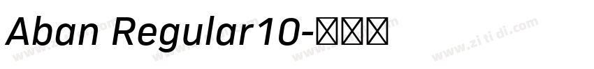 Aban Regular10字体转换